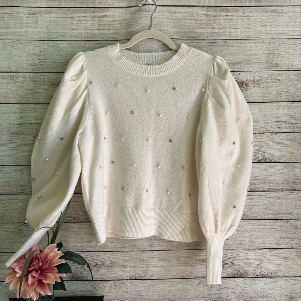 A New Day Puff Sleeve Sweater